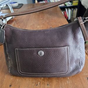 Brown Leather Shoulder Bag